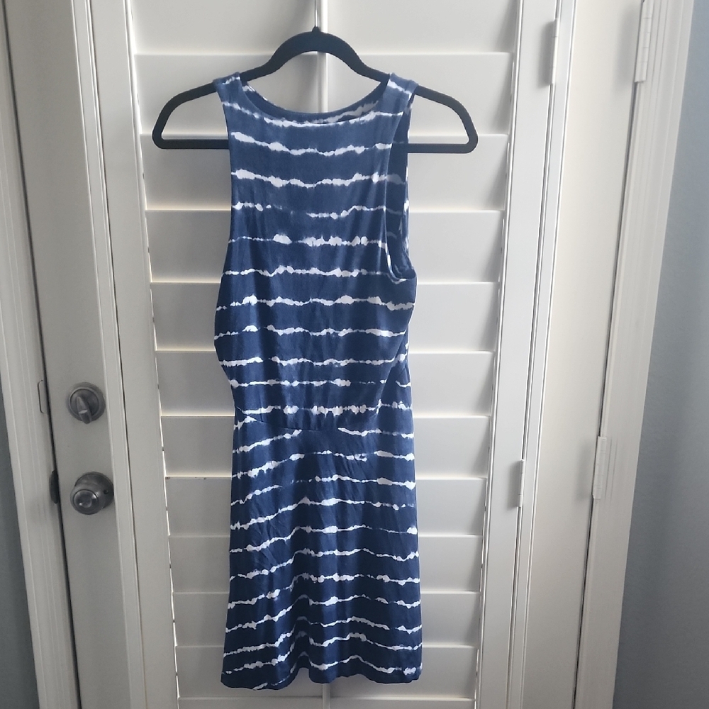 Athleta blue Halter Knee-Length Sundress